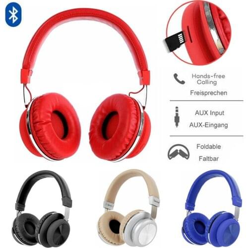 Bluetooth Headset HiFi Headphone Support TF Card Gaming Earphone Stereo Music Noise Cancelling with Microphone Universal