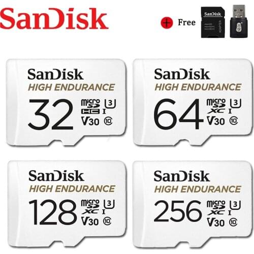 SanDisk Memory Card High Endurance Micro SD Card 128GB 256GB MicroSD Card 32GB 64GB TF SDHC SDXC Class10 Card For Monitor Video