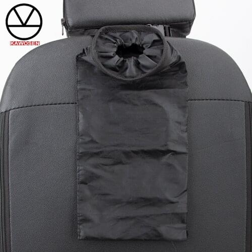 KAWOSEN Portable Car Seat Back Garbage Bag Auto Trash Can Leak-proof Dust Holder Case Box Oxford Cloth Car Trash Bag SBGB01