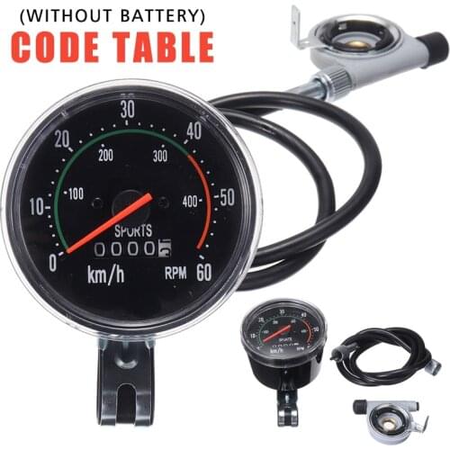 1pc Bike Mechanical Retro Computer Classic Analog Resettable Bicycle Speedometer Professional Bicycle Odometer Monitor