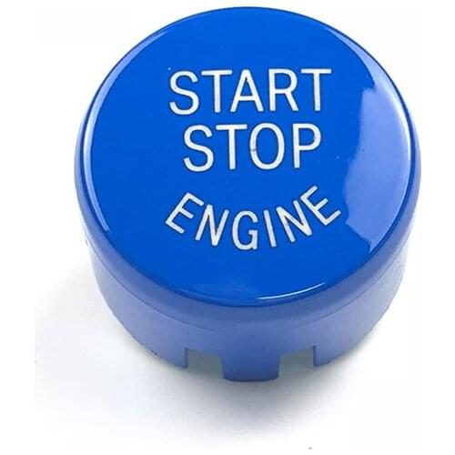ABS Engine Start Stop Button with Off Button Cover Cap Compatible with All BMW G/F Chassis 1 2 3 4 5 6 7 8 Series G30 G38 G20