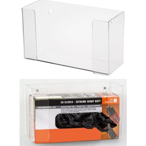 Single Capacity Lab Glove Box Dispenser Holder 9.5" X 3.35" X 5.7"