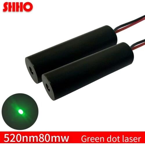 Long service life 520nm 80mw green dot laser module laser level parts long distance green point sight laser ranging transmitting