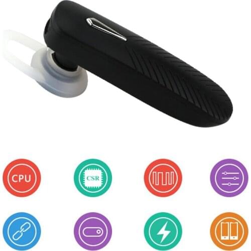 Mini Wireless Bluetooth Single Ear Earphone Stereo High Sound Quality With Microphone Hand Free Music Sport Headset For Busines
