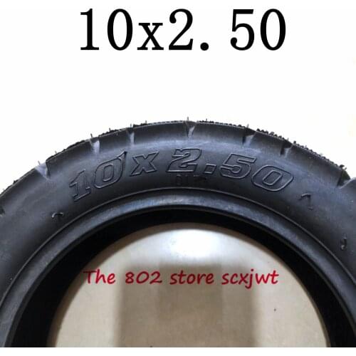 Lightning Delivery 10x2.50 Tubeless /vacuum Tyre for Electric Scooter Balance Drive Bicycle Tyre