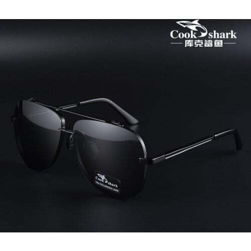 Cook Shark New Mens Sunglasses Trends Driving Glasses Polarized Sunglasses Mens UV Protection