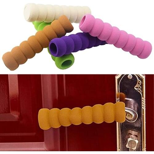New 1Pcs Door Knob Covers Door Handle Foam Safety Cover Guard Protector Spiral-Type Children Anti-Collision Door Handle Cover