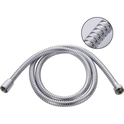 1.5-2m hose, hot and cold shower, high pressure pipe, copper cap, stainless steel, electroplated double button hose