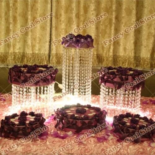 Wedding crystal cake stand wedding decoration party prop wedding centerpiece 3pcs/lot Wedding crystal cake display 03D1