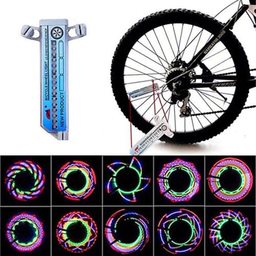 16 LED bike light Motorcycle Cycling Bicycle Bike Wheel Signal Tire Spoke Light Multicolor Changes Bike accessories