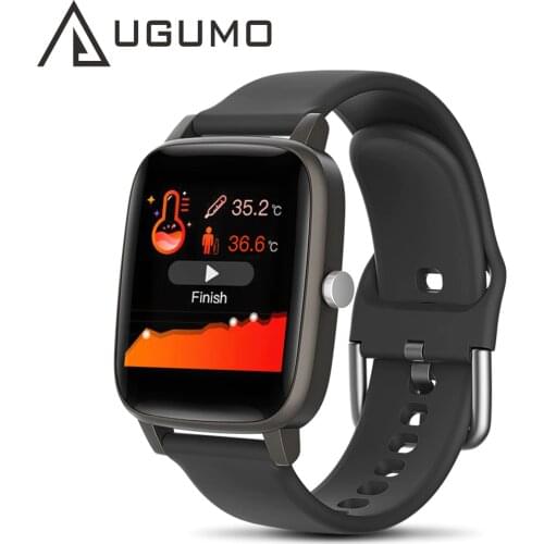 UGUMO T98 Smart Watch Body Temperature Measure Heart Rate monitor Blood Pressure Fitness Tracker Sport smartwatch for Women Men