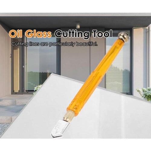 1pc 168mm Diamond Glass Cutter 3-12mm Professional Portable Wheel Blade DIY Tile Mirror Craft Cutting Hand Tools dropshipping