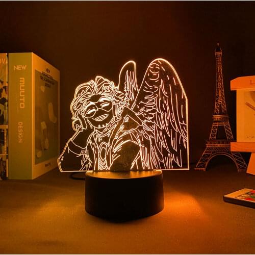 3D Lamp My Hero Academia Anime Light Hawks Led Panel Lights Valentines Day Light Led USB Light Kids Night Light