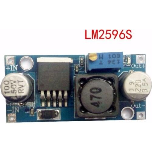 5pcs Ultra-small LM2596 power supply module DC / DC BUCK 3A adjustable buck module regulator ultra LM2596S 24V switch 12V 5V 3V