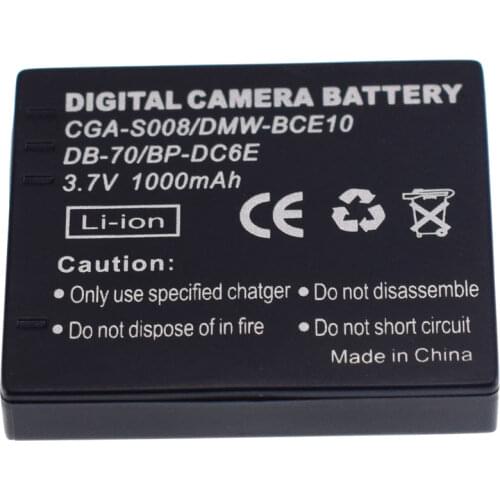 Battery for Panasonic SDR-S15 SDR-S26 SDR-S7 VW-VBJ10 SDR-S10 SDR-S15 SDR-S26