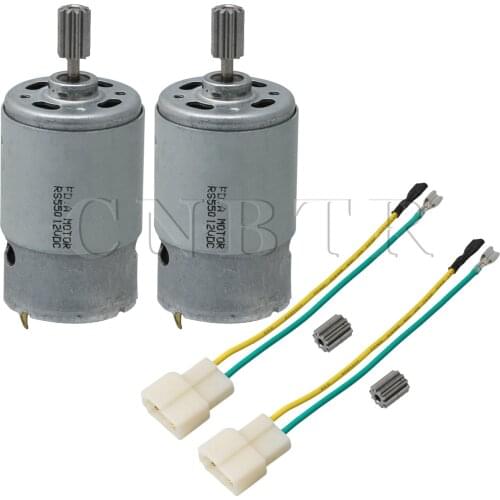 CNBTR 2PCS 12V 30000RPM 550 Electric Motors Geared Box 10T for Kids Bike Cars