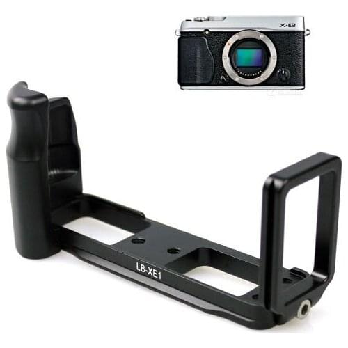 CNC Metal Camera Tripod Head Quick Release Plate L-Plate Hand Grip 1/4 Screw Mount for Fujifilm Fuji X-E1 X-E2 Mirrorless Camera