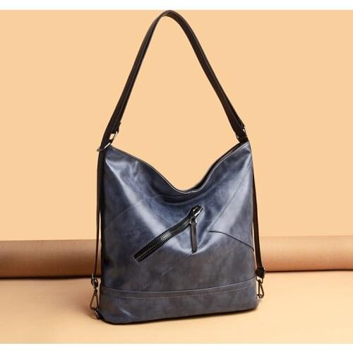 Ladies Fashion Crossbody Bags 2021 High Capacity Retro Shoulder Bag Handbag Female High Quality PU Leather Women Messenger Bag