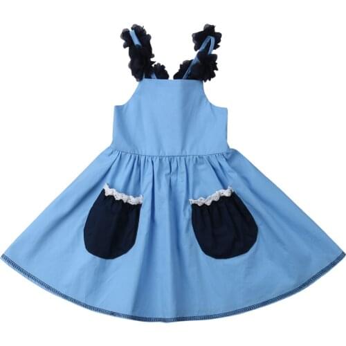 Baby Clothes Toddler Infant Kids Baby Girls Summer Dress Princess Party Wedding Tutu Party Dresses Size 2-6Y