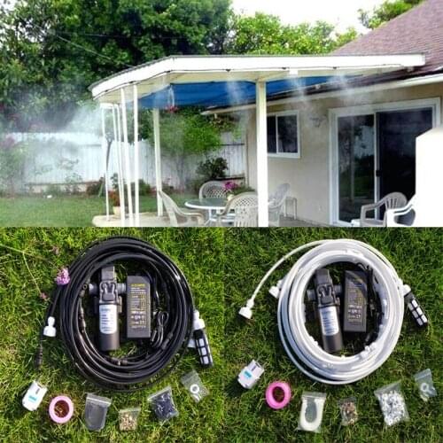 12V 5L/Min 160 PSI High Pressure Booster Diaphragm Water Pump Sprayer For Outdoor Cooling System(6Meters)