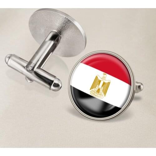 Coat of Arms of Egypt Egyptian Flag National Emblem Cufflinks