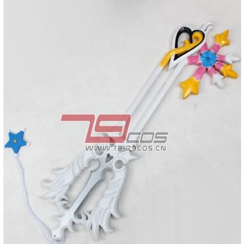 Game Kingdom Hearts Sora White Key Weapon Cosplay Halloween Christmas Gift Fancy Stage Performance Props Anime Decor