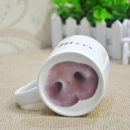 Morning Funny Ceramic Mug Piggy Style Ceramic Mug Enjoy Tea Milk Drink Joke Time Good for Party Unique Gift for Friends SH51