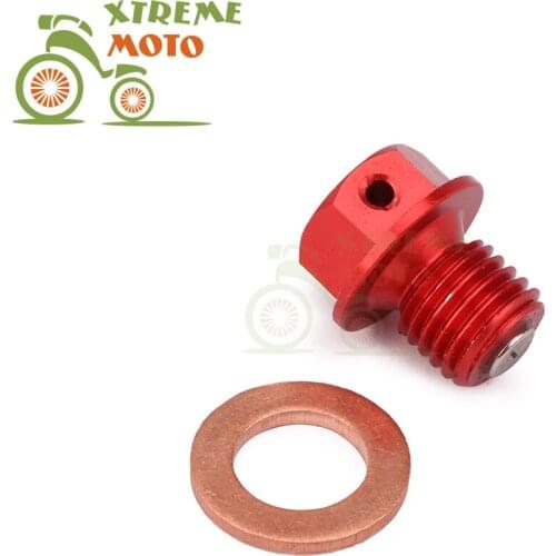 Magnetic CNC Oil Sump Screw Drain Plug Bolt Sealing Washer For RZR Ranger 570 800 900 RZR1000 Ranger700 Sportsman Scrambler ACE