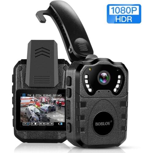 BOBLOV WN10 32GB Mini Camera DVR Video Recorder 1080P Micro Camcorder IR Night Vision 175 Degree Security Portable Police Camera
