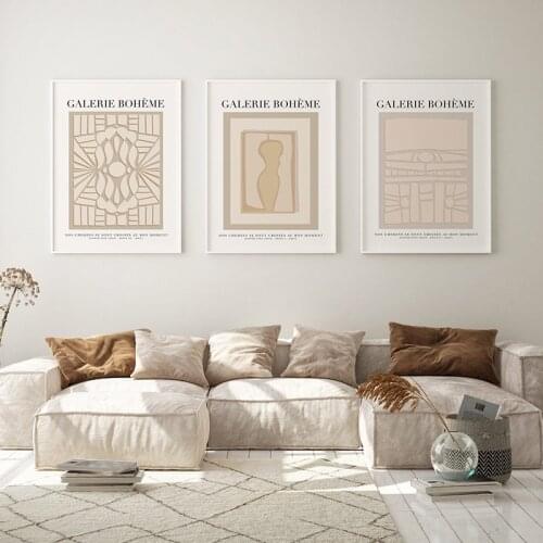 Minimalist Nordic abstract geometry Morandi Minimalist Minimalist Art Deco picture print canvas poster mural living room porch