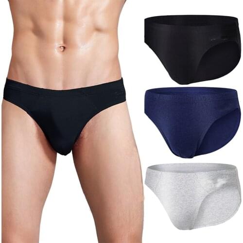 High Quality Mens Underwear Pure Cotton Sexy Men Briefs Solid Underpants Comfortable Breathable Bikini mens shorts