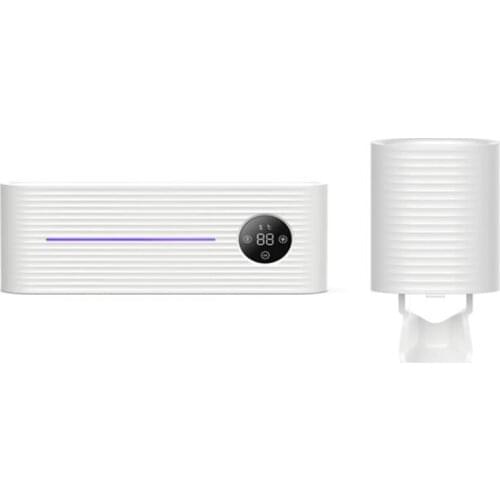 Toothbrush Holder Wall Mounted With Drying Function, Built-In Fan With Automatic Toothpaste Squeezer, For Family