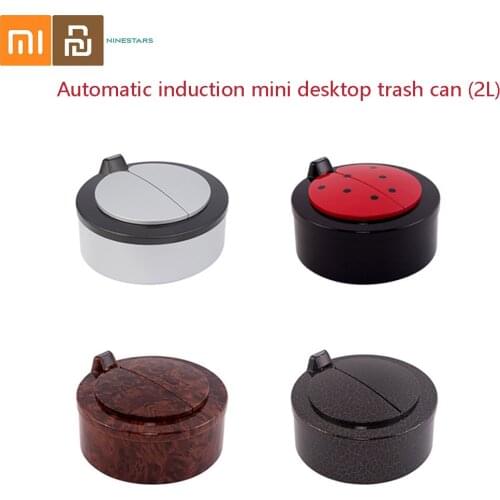 Ninestars NST Smart Induction Home Desktop Mini Trash Can Table Trash Can Candy Storage Paper Bucket Dzt-2-18 For Xiaomi Youpin