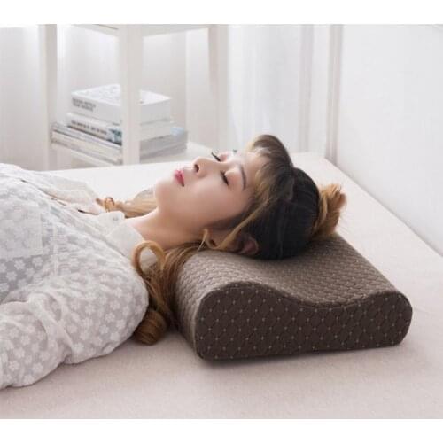 Orthopedic Memory Foam Pillow Slow Rebound Soft Memory Slepping Pillows Butterfly Shaped Relax The Cervical For Adult F0442