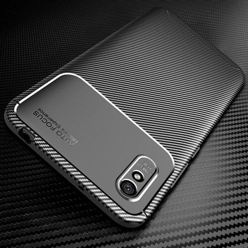 Redmi 9A Shockproof Carbon Case for Xiaomi Redmi 9A Case Silicone TPU Cover for Redmi 9 A Phone Case Soft Back Cover