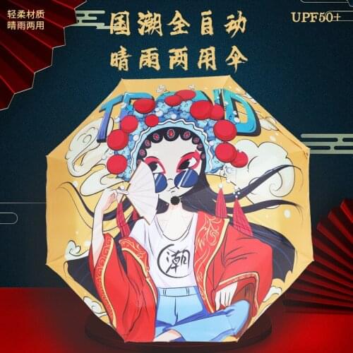 Folding umbrella spot wholesale folding sun umbrella dual-purpose sun protection and UV protection thickened umbrella