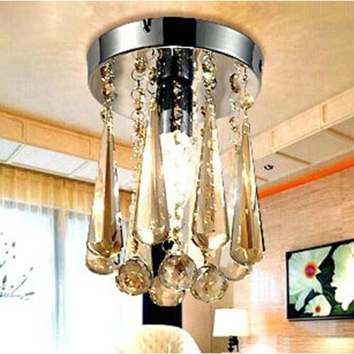 Modern simple balcony living room bedroom ceiling lamp aisle lamp LED crystal lamp entrance creative corridor lights
