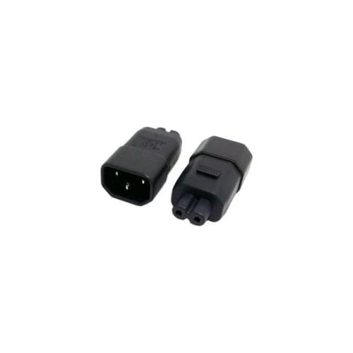 Standard Molded IEC 320 IEC320 C14 Socket to IEC C7 Plug AC Power Adapter Set UL Approved