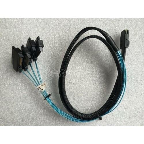 Standard Mini SAS Power Mini-SAS SFF-8087 to 4x SFF-8482 with 4x Data Cable 1M