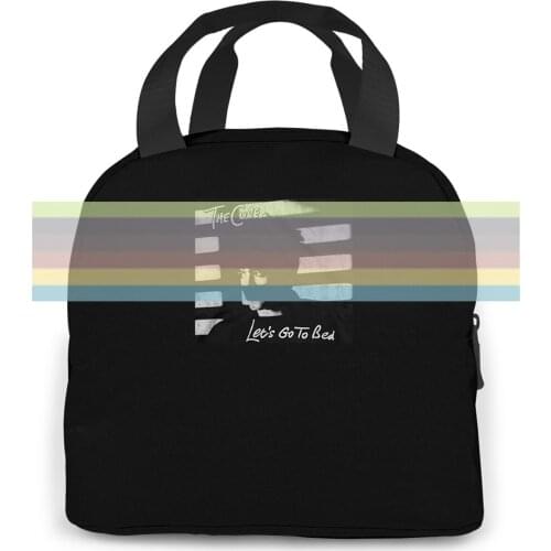 The Cure Lets Go To Bed Black SM, MD, LG, , X NewNew women men Portable insulated lunch bag adult student