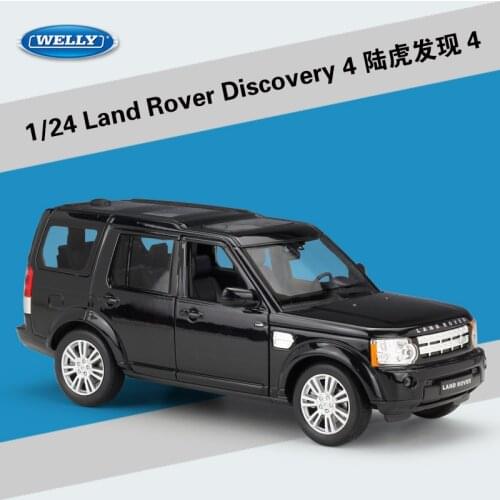 WELLY Diecast 1:24 Classic Alloy Model Car Land Range Rover Discovery 4 Off-Road Metal Toy Car For Children Gifts Collection