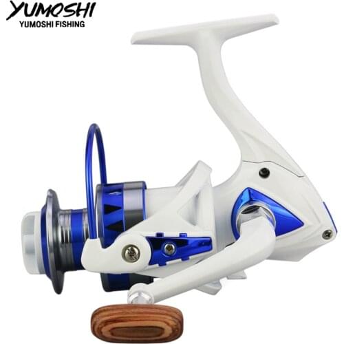 Yumoshi wheels fish spinning reel 5.5:1 series fishing pesca carretilha peche Spinning wheel type fishing Sea Rock lure fishing