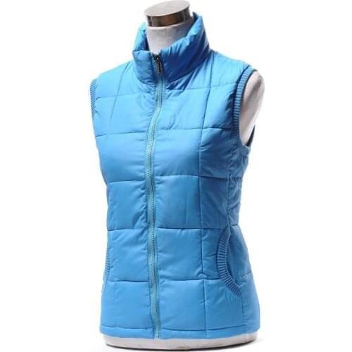 Womens down jacket clothing winter sleeveless cotton down collar vest women leisure vest jacket coat outwear Large size XL-4XL