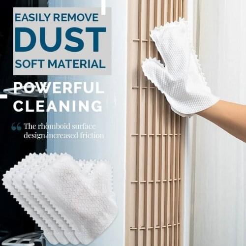 10pcs Fish Scale Cleaning Duster Gloves for Household Cleaning Window Grooves Glass Kitchenware Floor Desk Duster Gloves