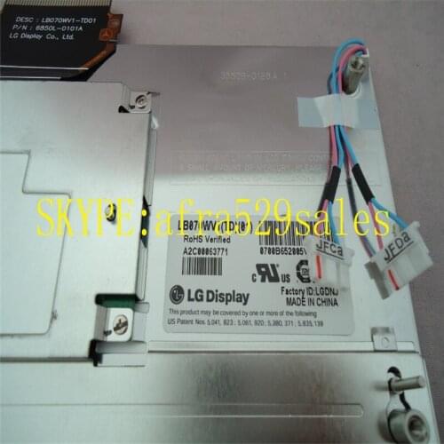 100%Original new 7" LCD display LB070WV1(TD)(01) LB070WV1-TD01 Screen module for Mercedes W204 GLK ca DVD navigation audio