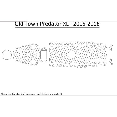 2015-2016 Old Town Predator XL Kayak Boat EVA Decking Mat Pads Kit 1/4"
