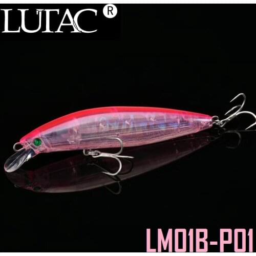 LUTAC 100mm 17g 6pcs fishing minnow bait Treble hook long casting jerkbait wobbler hard lure