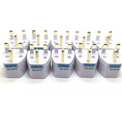 US EU AU To UK Plug Adapter American European Euro British 3 Pin Travel Home Power Adapter Converter Socket Electric Outlet