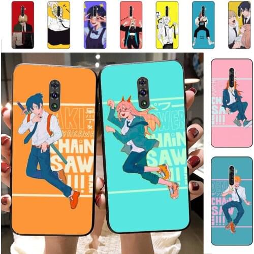 Yinuoda Anime Chainsaw Man Phone Case for Vivo Y91C Y11 17 19 17 67 81 Oppo A9 2020 Realme c3