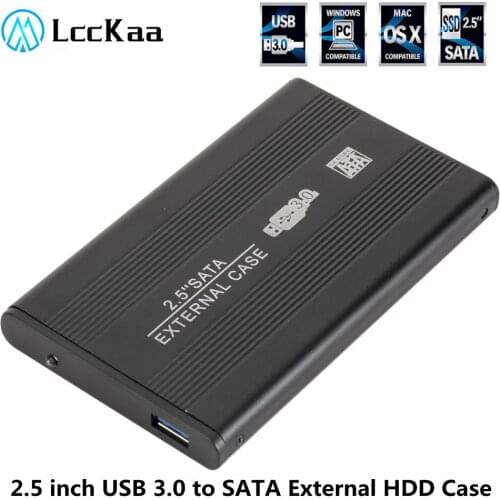 USB 3.0 to SATA 2.5 inch HDD Case External 500Mbps SSD Hard Drive Enclosure Aluminum Alloy SATA Serial Hard Disk Box USB3.0
